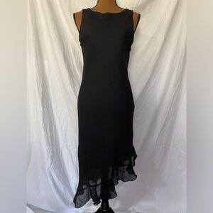 VTG CITY Black Sleeveless Asymmetrical Dress
